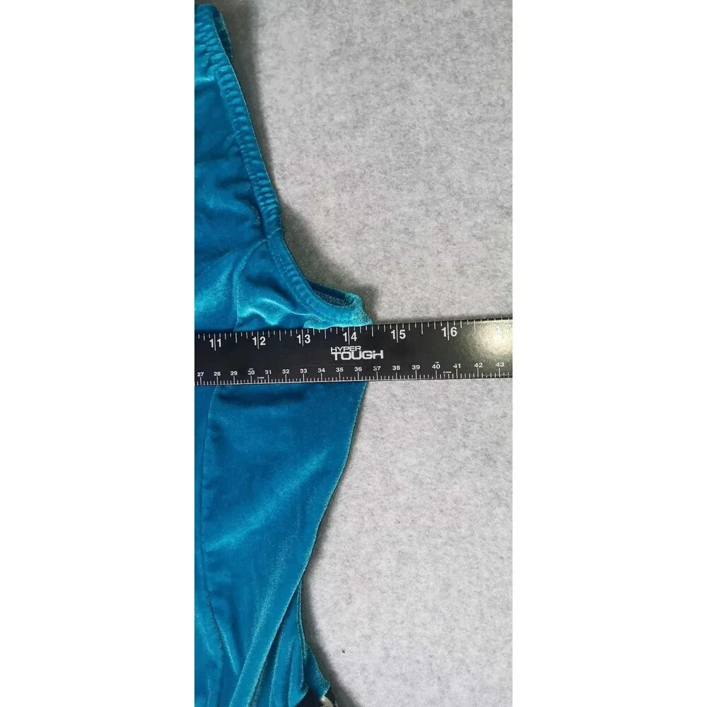Algy Dance Dress Costume 60s/70s Go go Girls Womens Size Small Blue Velvet...